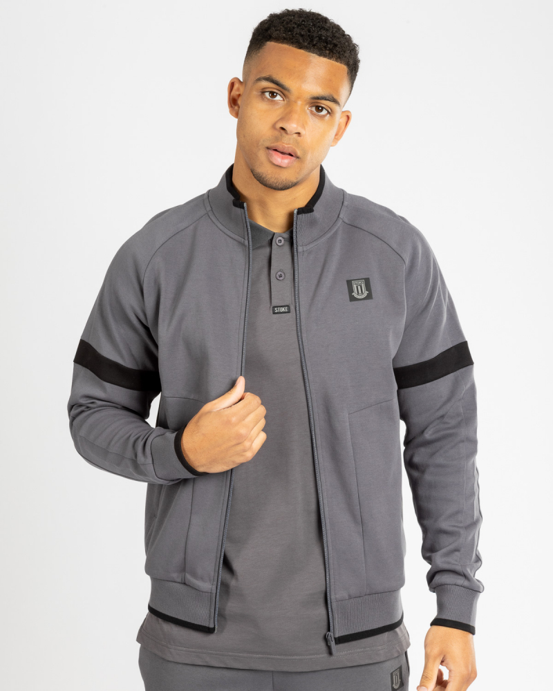 Adult Mono Track Top - Pewter