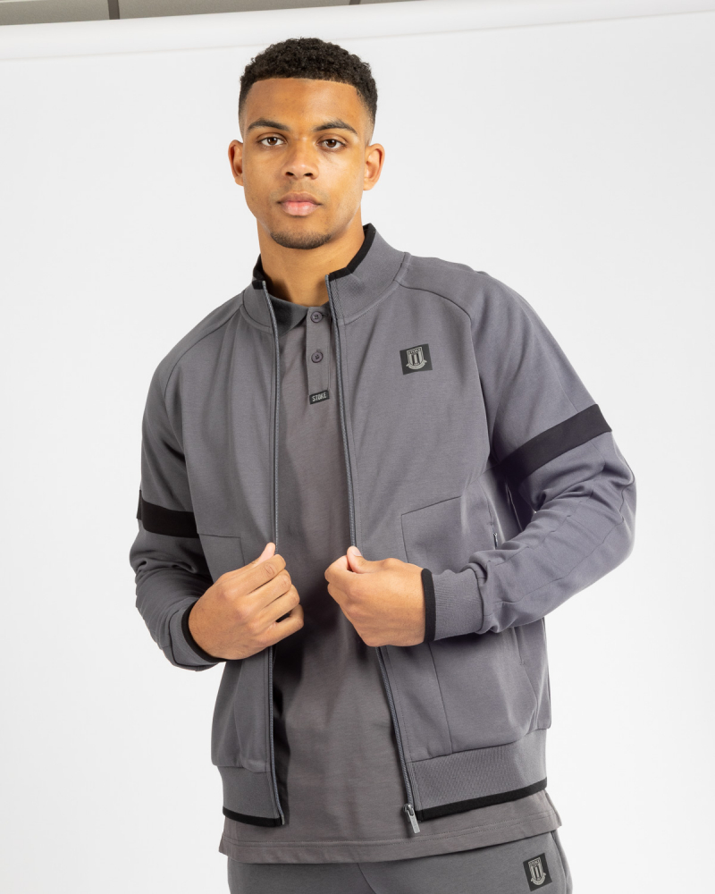 Adult Mono Track Top - Pewter
