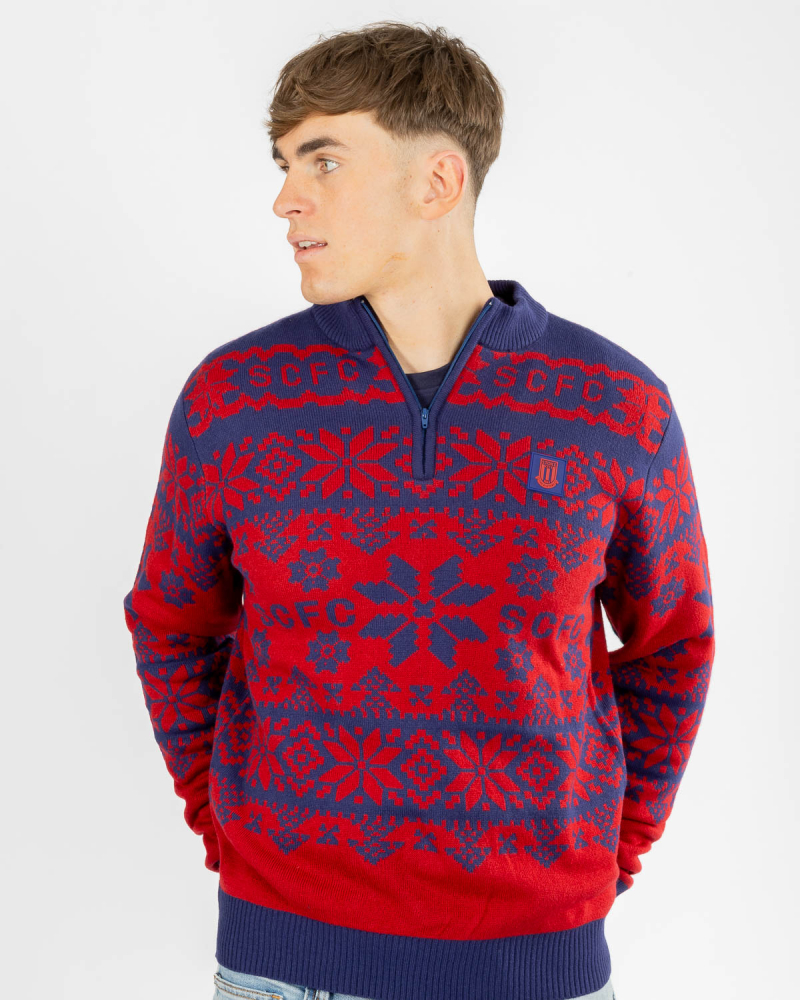 1/4 Zip Christmas Jumper
