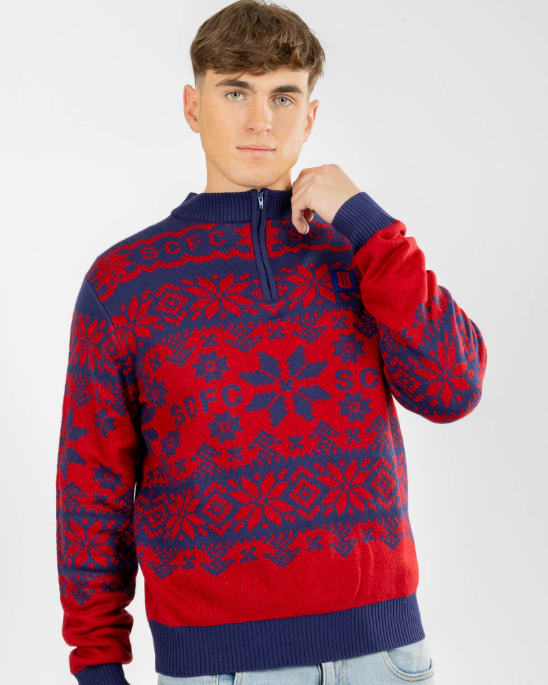 1/4 Zip Christmas Jumper