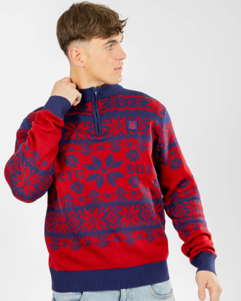 1/4 Zip Christmas Jumper