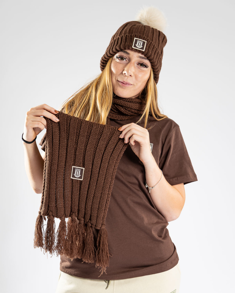 Womens Chocolate Scarf