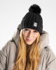 Womens Sequin Bobble Hat