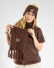 Womens Chocolate Scarf