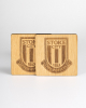 2 Pack Bamboo Crest Coasters