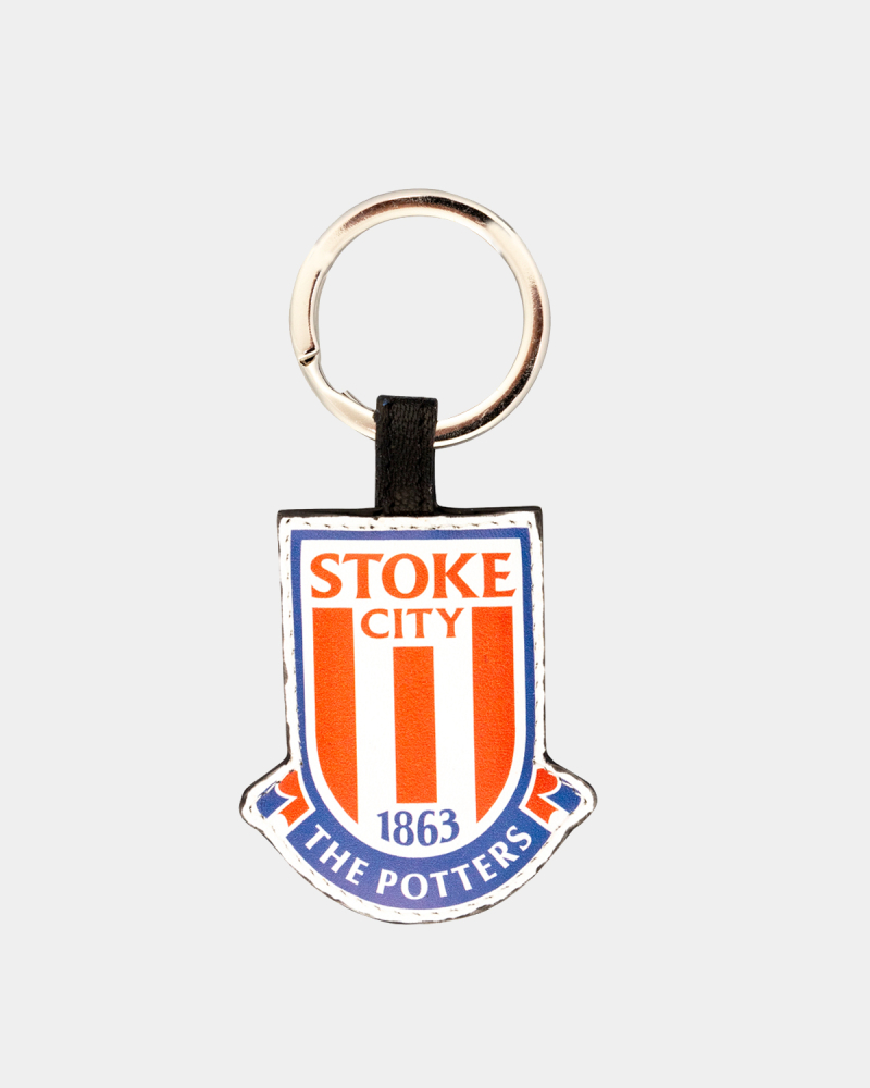 Crest Leather Keyring