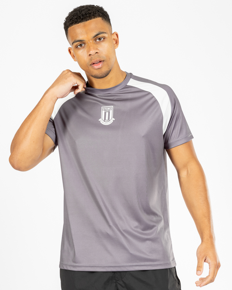 Adult Pewter Poly T-Shirt 