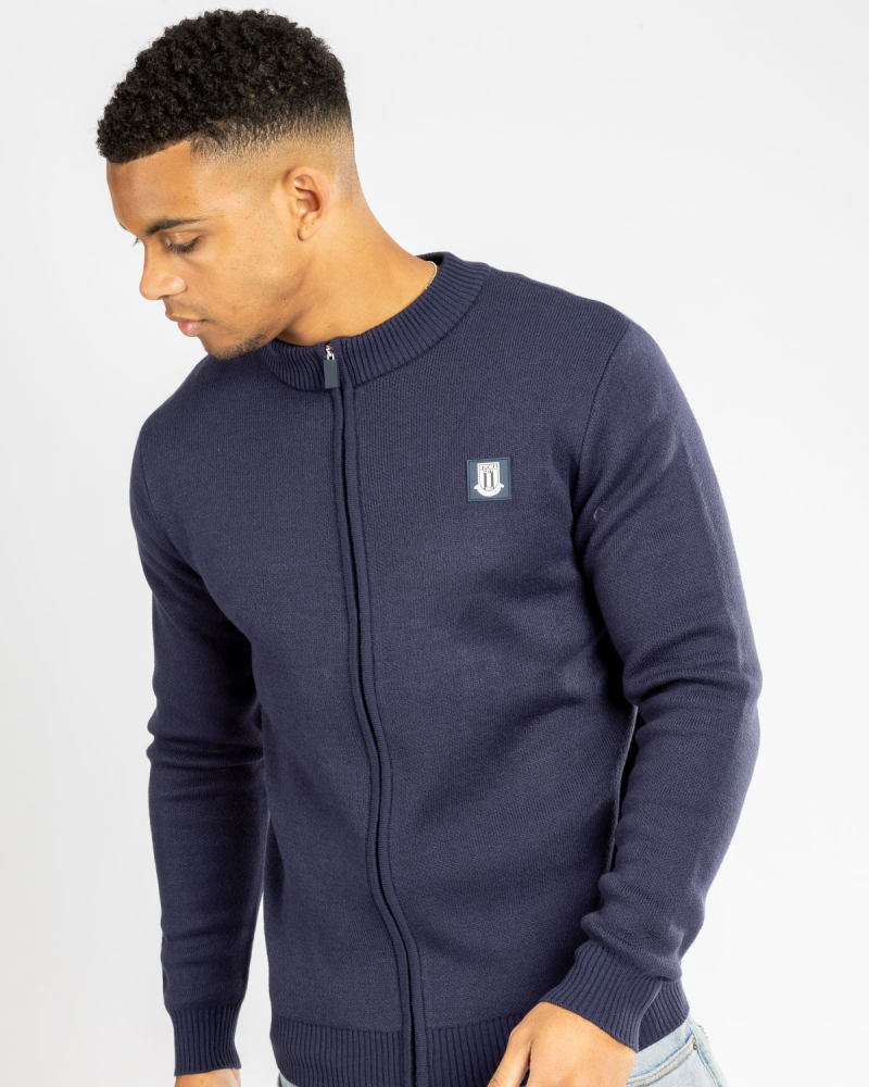 Full Zip Knitted Jumper