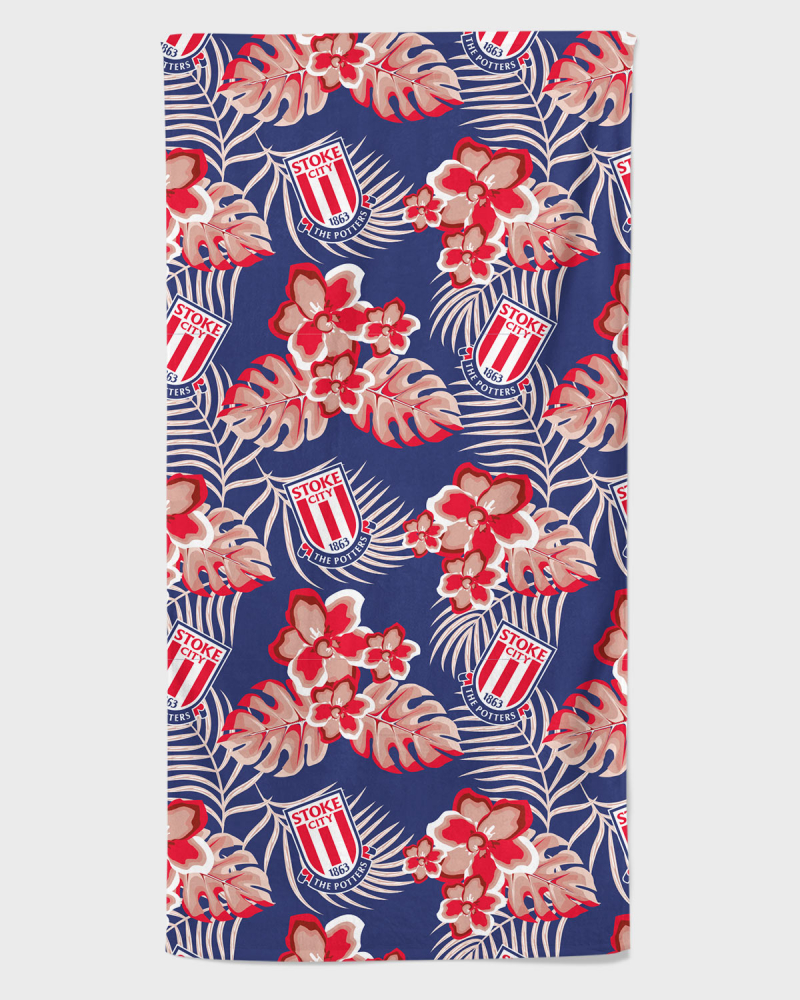 Hawaiian Print Beach Towel