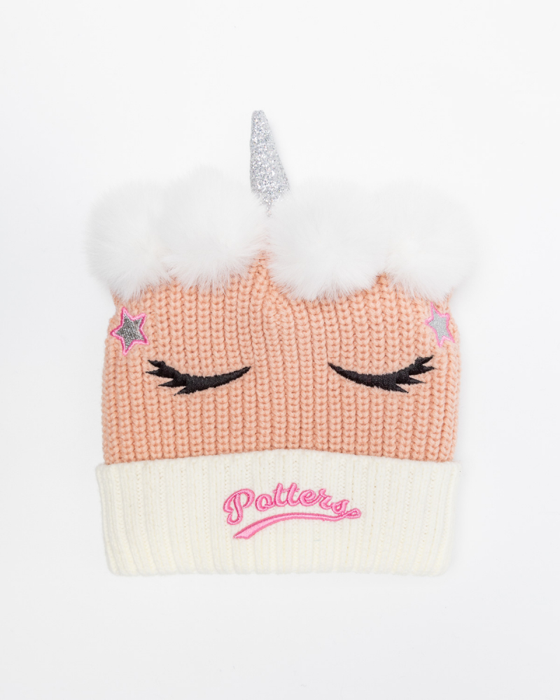 Unicorn Pom Beanie