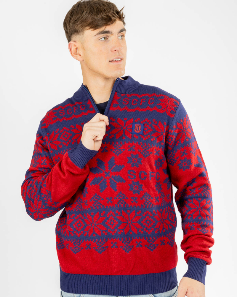 1/4 Zip Christmas Jumper